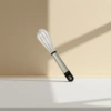 Silver stainless steel egg beater, household manual blender, kitchen baking tool Application Scenario